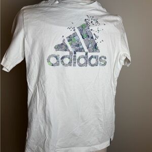 Boys 10/12 adidas White Crew Tee